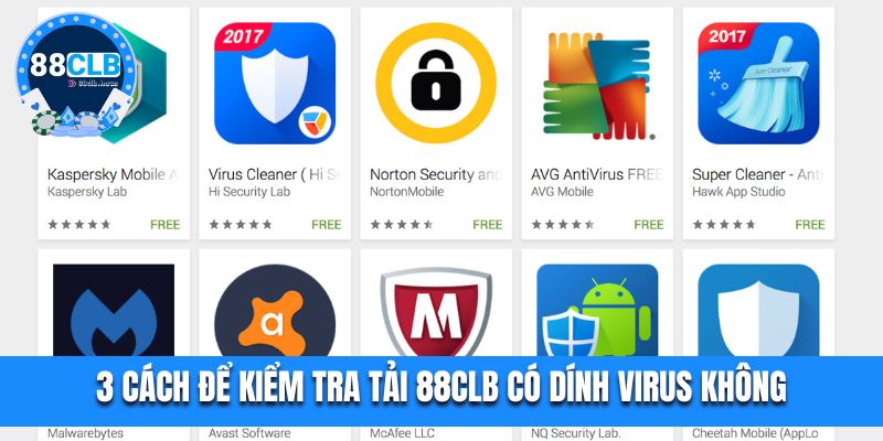 3 cách để kiểm tra tải 88CLB có dính virus không