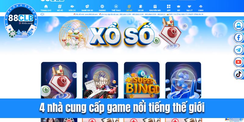 4 nhà cung cấp game nổi tiếng thế giới