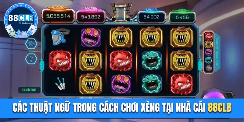 Các thuật ngữ trong cách chơi xèng tại nhà cái 88CLB