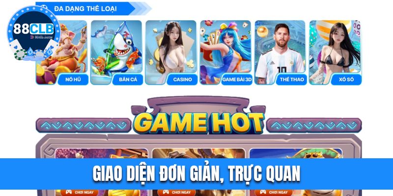 Giao diện đơn giản, trực quan