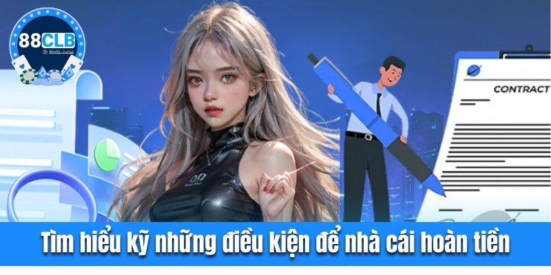 Nên tìm hiểu kỹ về những điều kiện để nhà cái hoàn tiền