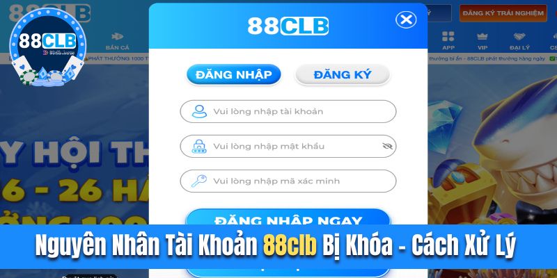 Tài khoản 88clb bị khóa